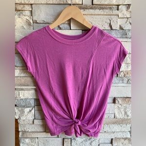 Athleta Girl Top - Pink (Size S/7)
